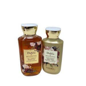 Bath & Body Works Dahlia Set Of 2 Shower Gel 10 Fl Oz/ Body Lotion 8 Fl Oz